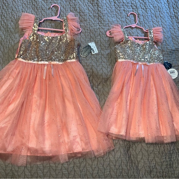 Popatu little girls sequin dress . Size 8 - Picture 12 of 16